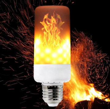Żarówka LED z motywem płomienia